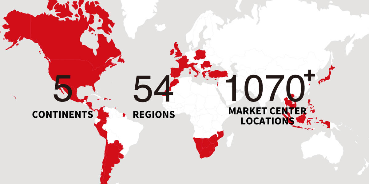 5Contents 54Regions 1070+Market center locations