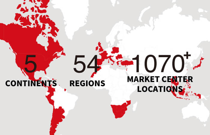 5Contents 54Regions 1070+Market center locations